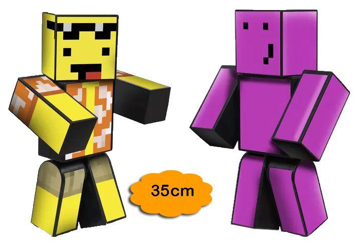 Imagem de Boneco Brinquedo Minecraft Mel e Melzinha 35cm Streamers Gamers Original