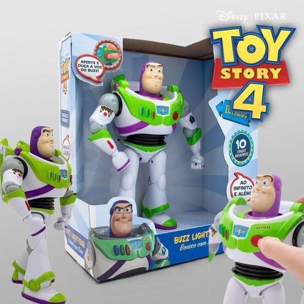 Imagem de Boneco Buzz Lightyear Com Som Toy Story Disney - Etitoys