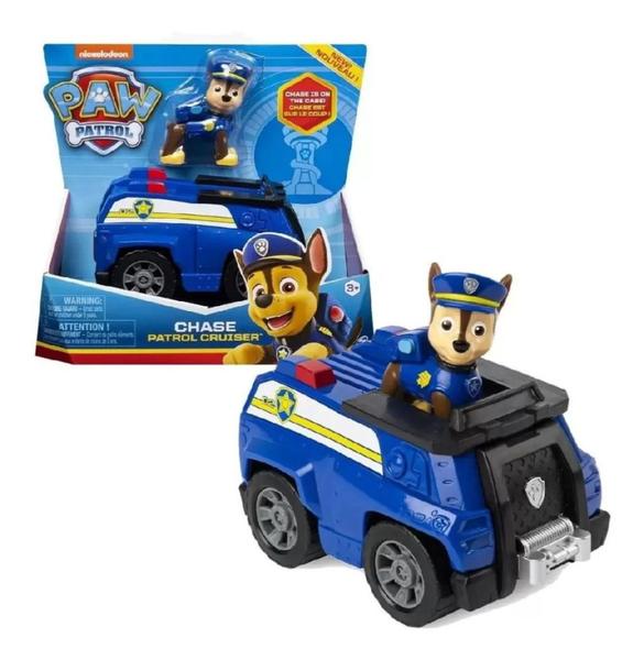 Imagem de Boneco C/ Veículo Patrulha Canina Chase Patrol Cruiser