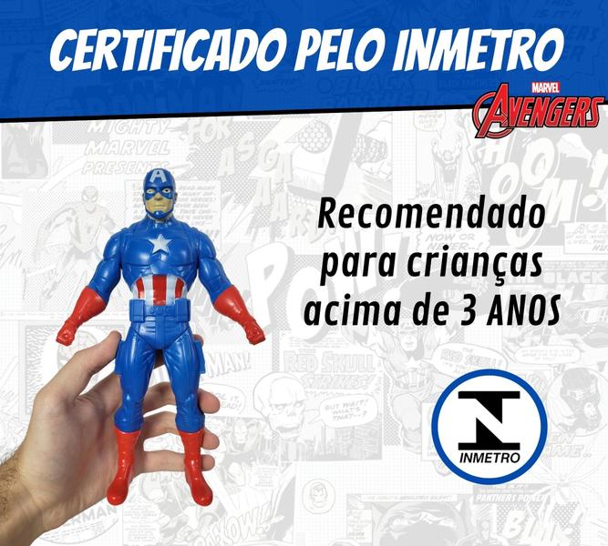 Imagem de Boneco Capitão América Grande Articulado Marvel 22cm Avangers