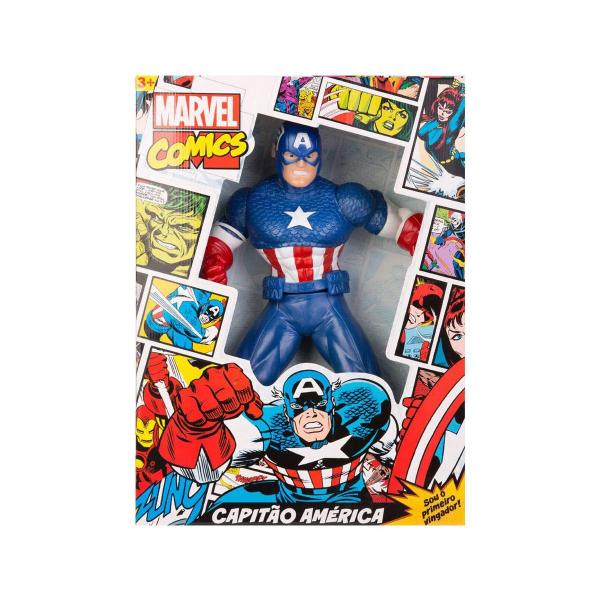 Imagem de Boneco Capitão América Marvel Comics Mimo Toys