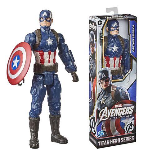 Imagem de Boneco Capitão América Marvel Titan Hero 29,5cm Hasbro F1342