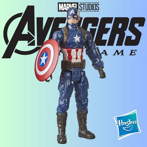 Imagem de Boneco Capitão América Marvel Titan Hero 29,5cm Hasbro F1342