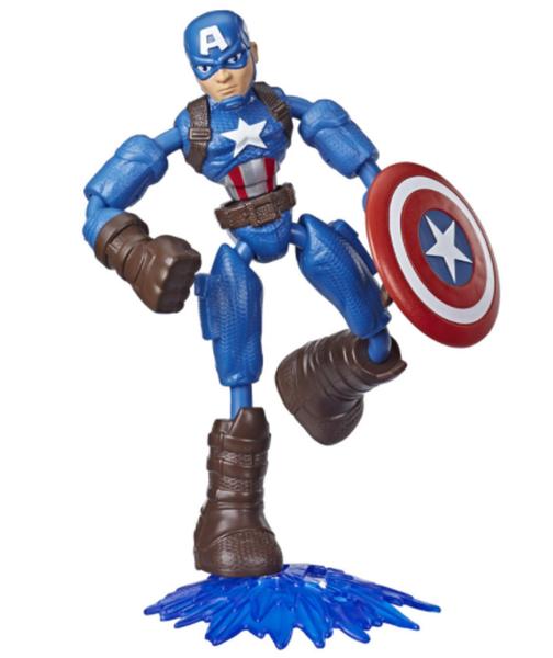 Imagem de Boneco Capitão América  Marvel Vingadores Bend and Flex-Hasbro 5010993690589