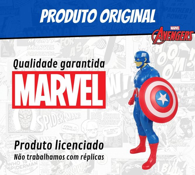 Imagem de Boneco Capitão América Vingadores Articulado Avengers 22cm