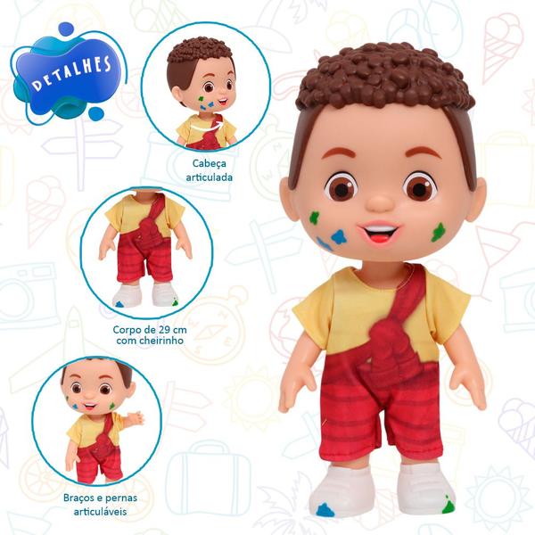Boneco Cascão Coleção Vamos Brincar Divertido Desenho Mônica - Baby Brink Imagem de Boneco Cascão Coleção Vamos Brincar Divertido Desenho Mônica