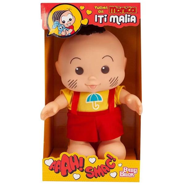 Imagem de Boneco Cascão Turma Da Mônica Iti Malia Baby Brink - Brinquedo Infantil 18 meses+