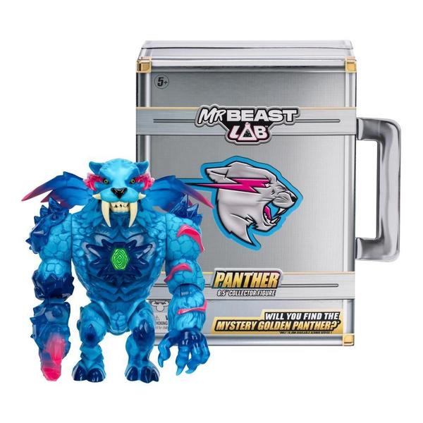 Boneco Colecionável 16Cm Mrbeast Lab - Pantera - Candide Imagem de Boneco Colecionável 16Cm Mrbeast Lab - Pantera