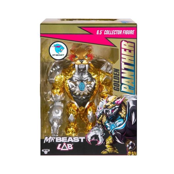 Boneco Colecionável 16Cm Mrbeast Lab - Pantera - Candide Imagem de Boneco Colecionável 16Cm Mrbeast Lab - Pantera