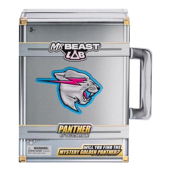 Boneco Colecionável 16Cm Mrbeast Lab - Pantera - Candide Imagem de Boneco Colecionável 16Cm Mrbeast Lab - Pantera