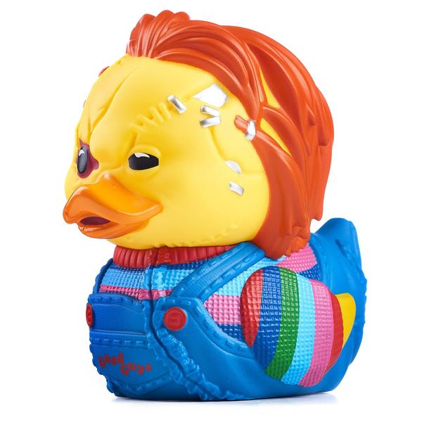 Imagem de Boneco colecionável de vinil Rubber Duck TUBBZ Scarred Chucky