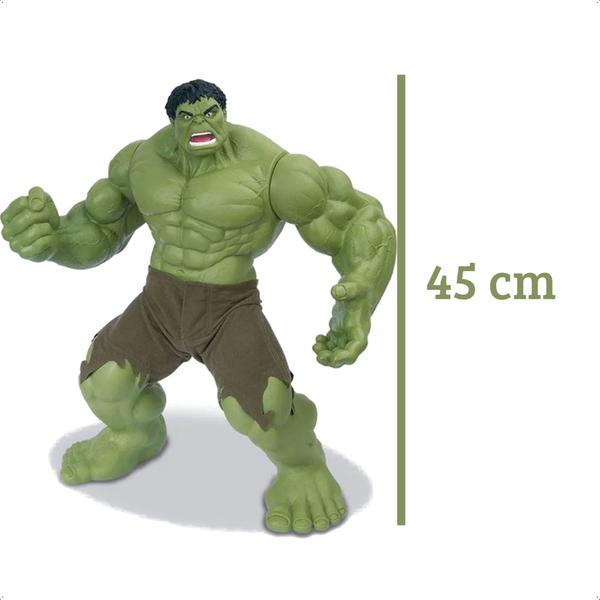 Imagem de Boneco Colecionável Hulk Verde Premium Gigante 45cm Articulado +De 3 Anos Brinquedo Mimo Toys - 0457