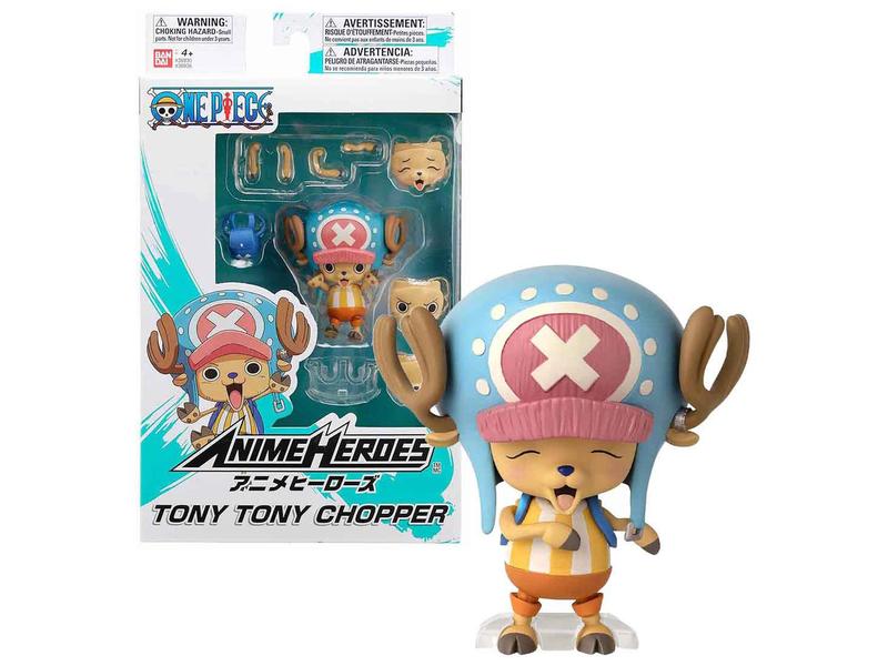 Boneco Colecionável One Piece Tony Tony Chopper 6cm com Acessórios Sunny Brinquedos Imagem de Boneco Colecionável One Piece Tony Tony Chopper 6cm com Acessórios Sunny Brinquedos