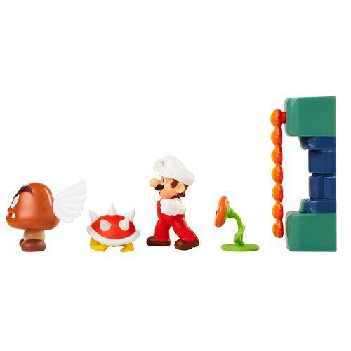 Imagem de Boneco Com Playset Super Mario World Castelo de Lava - Diorama Lava Castle - 3014 - Candide