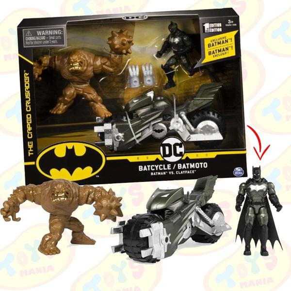 Imagem de Boneco - Conjunto Batman Vs Clayface Sunny Batcycle Batmoto