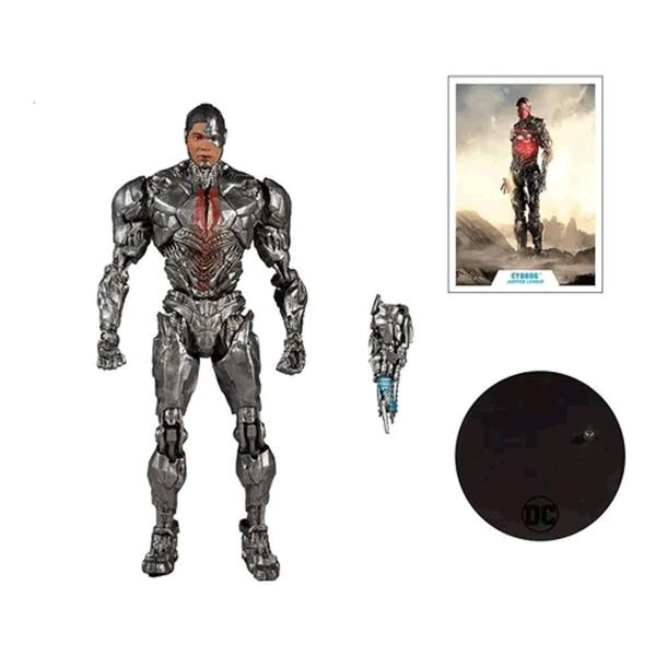 Imagem de Boneco Cyborg DC Multiverse Justice League Articulado