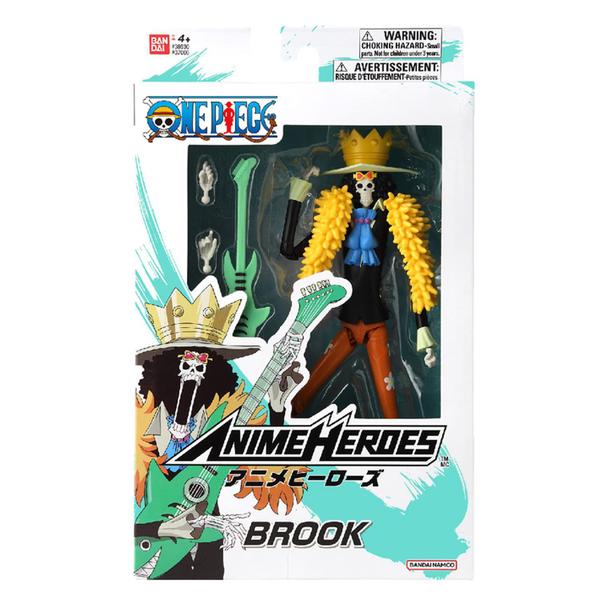 Boneco de ação BANDAI Anime Heroes One Piece Brook 17cm Imagem de Boneco de ação BANDAI Anime Heroes One Piece Brook 17cm