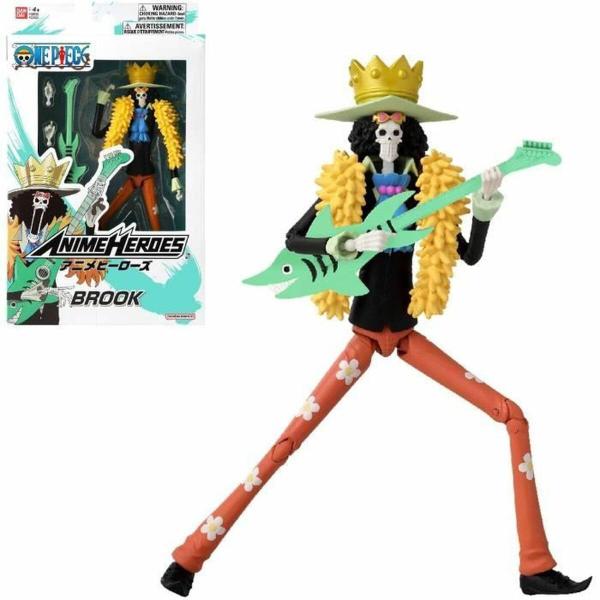 Boneco de ação BANDAI Anime Heroes One Piece Brook 17cm Imagem de Boneco de ação BANDAI Anime Heroes One Piece Brook 17cm