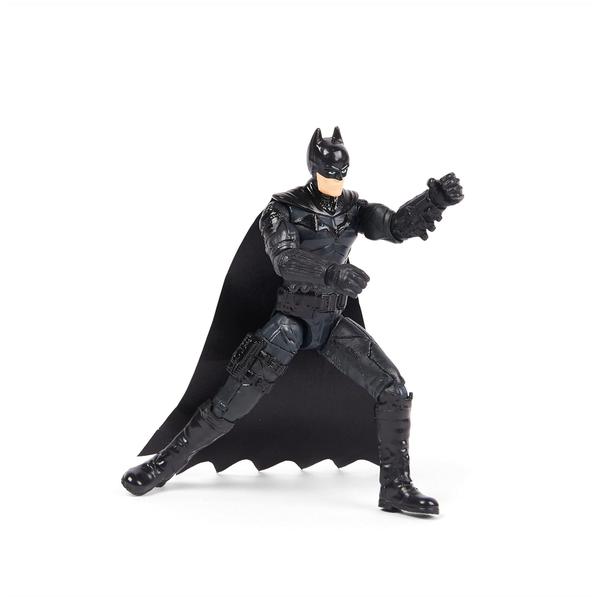 Imagem de Boneco de ação DC Comics Batman de 10 cm com 3 acessórios para crianças a partir de 3 anos