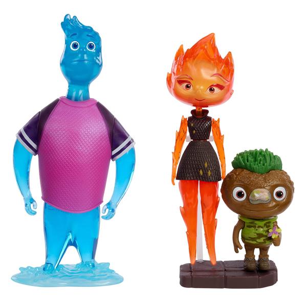 Imagem de Boneco de ação Disney Pixar Elemental, pacote com 3, 5-12 cm, Mattel