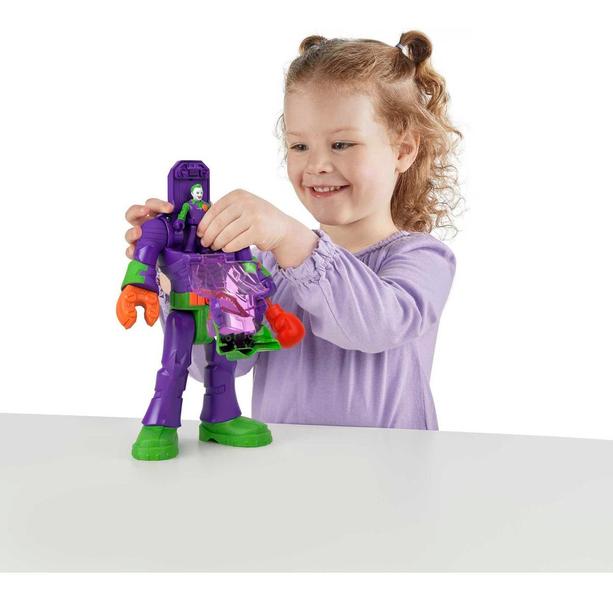 Imagem de Boneco de ação Imaginext Dcsf The Joker Insider e Laffbot