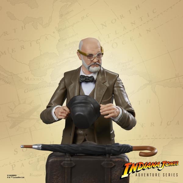 Imagem de Boneco de ação Indiana Jones Henry Jones Sr. Brinquedo de 6 polegadas