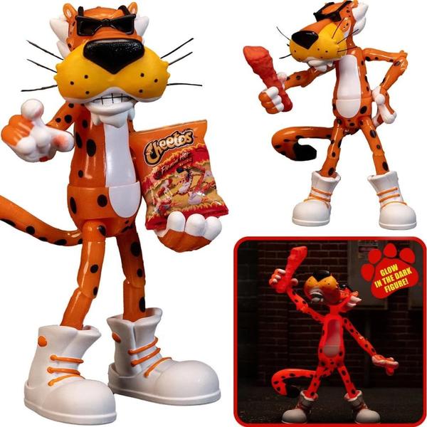 Imagem de Boneco de ação Jada Toys Cheetos Chester Cheetah 6” Glow in The Dark