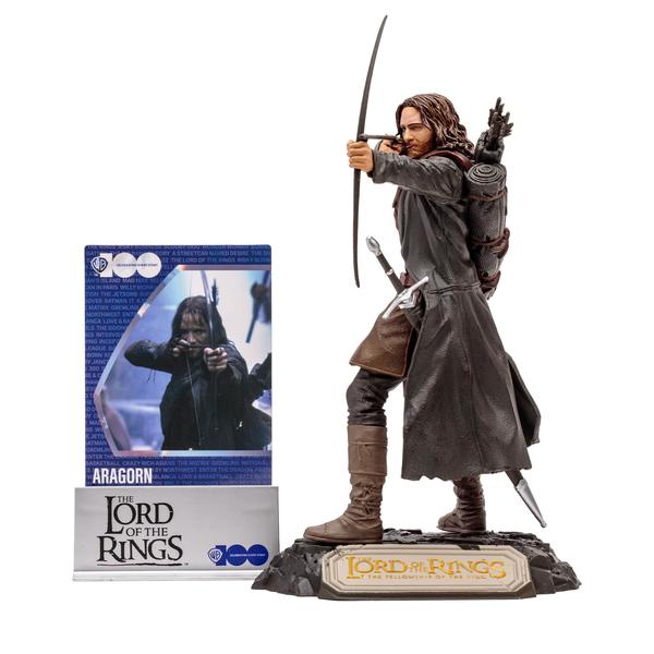 Imagem de Boneco de ação McFarlane Toys WB 100 Aragorn 15cm O Senhor dos Anéis