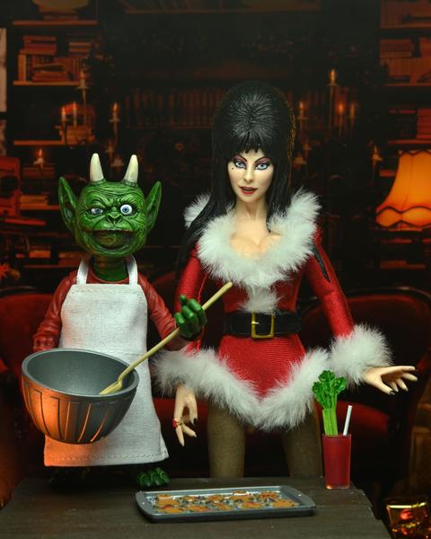 Imagem de Boneco de ação NECA Elvira's Very Scary Xmas, tecido de 20 cm