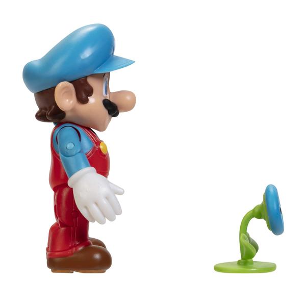 Imagem de Boneco de ação Nintendo Super Mario Ice Mario 10 cm com flor de gelo