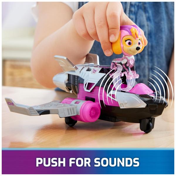 Imagem de Boneco de ação Paw Patrol Skye com Airplane Toy Mighty Movie