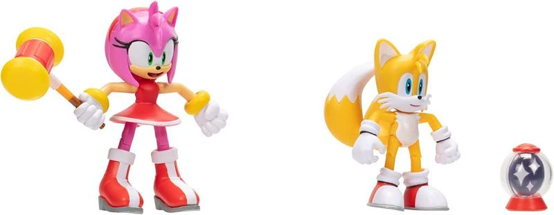 Imagem de Boneco de ação Sonic The Hedgehog Tails e Amy, pacote com 2