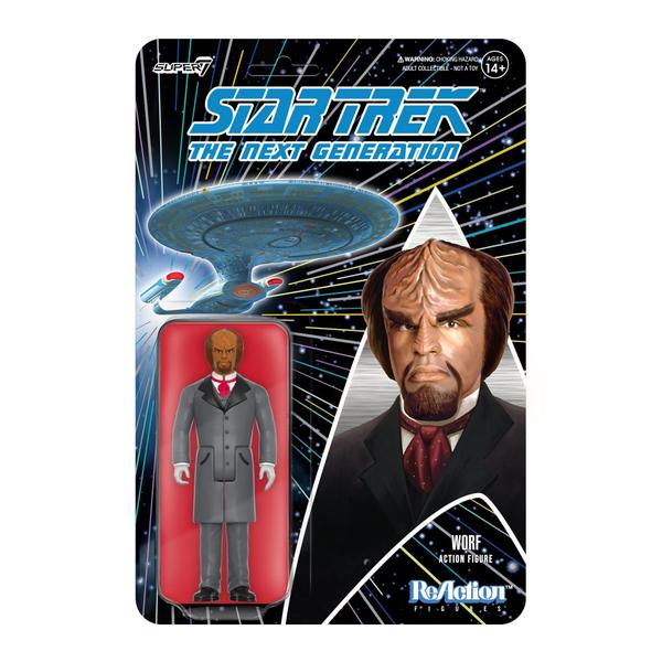 Imagem de Boneco de ação Super7 Star Trek The Next Generation Worf 3.75