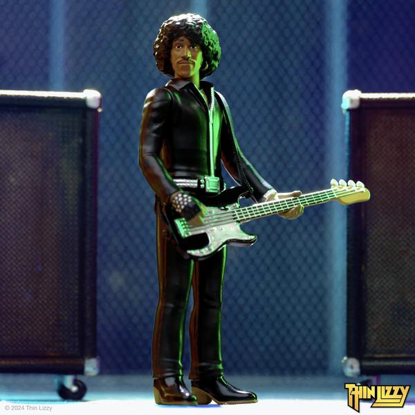 Imagem de Boneco de ação Super7 Thin Lizzy Phil Lynott em couro preto