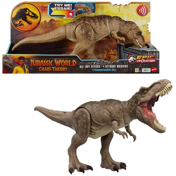 Imagem de Boneco de ação Toy Mattel Jurassic World T. rex Attack