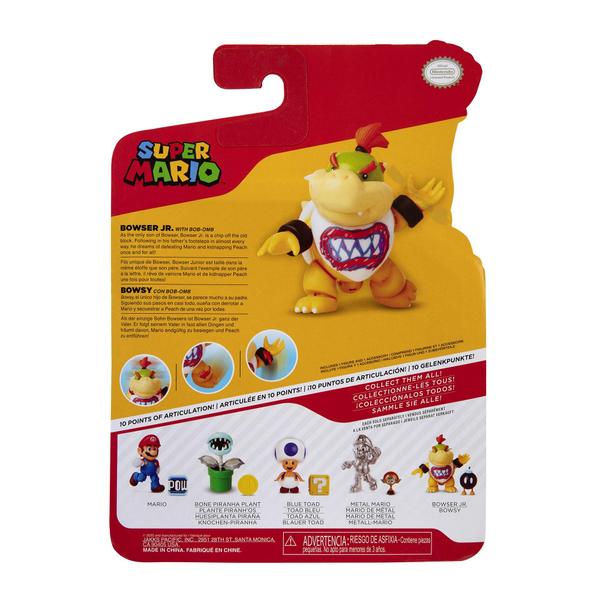 Imagem de Boneco de ação World of Nintendo Super Mario Bowser Jr 10cm