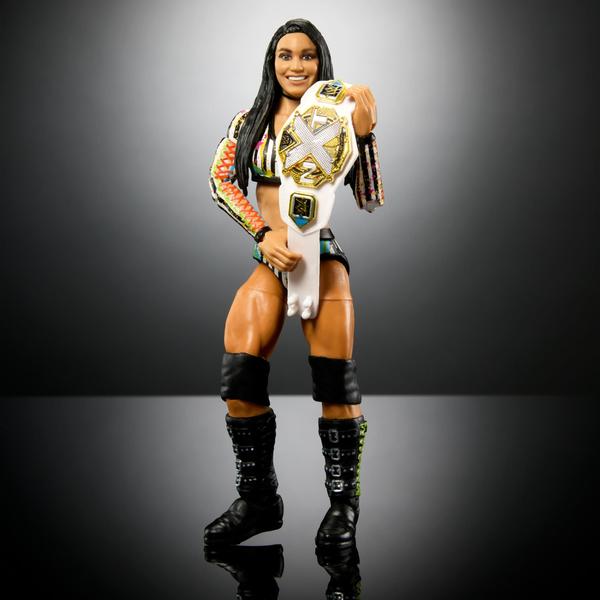 Imagem de Boneco de ação WWE Elite Roxanne Perez de 6 polegadas com acesso.