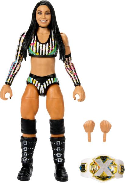 Imagem de Boneco de ação WWE Elite Roxanne Perez de 6 polegadas com acesso.