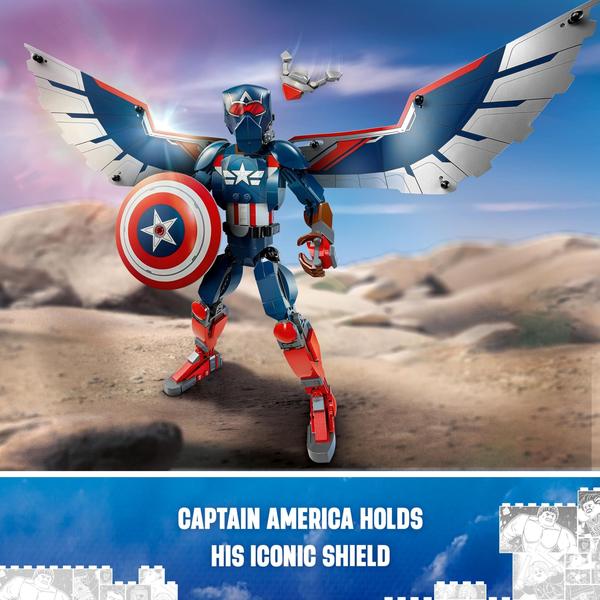 Imagem de Boneco de construção LEGO Marvel New Captain America 76296