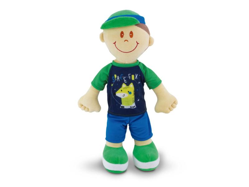 Boneco De Pelúcia Guilherme 44cm Infantil Anti-alérgio - Toybrink Imagem de Boneco De Pelúcia Guilherme 44cm Infantil Anti-alérgio