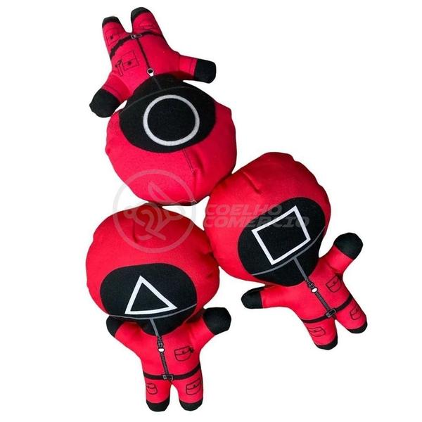 Imagem de Boneco De Pelucia Squid Game Round 6 Vermelho 26Cm