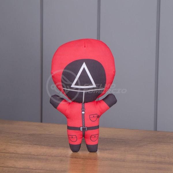 Boneco De Pelucia Squid Game Round 6 Vermelho 26Cm - TIKTOYS Imagem de Boneco De Pelucia Squid Game Round 6 Vermelho 26Cm