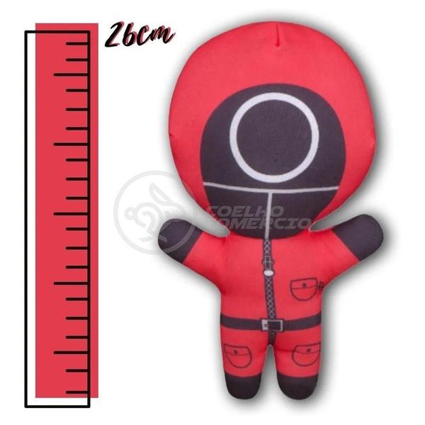 Imagem de Boneco De Pelucia Squid Game Round 6 Vermelho 26Cm