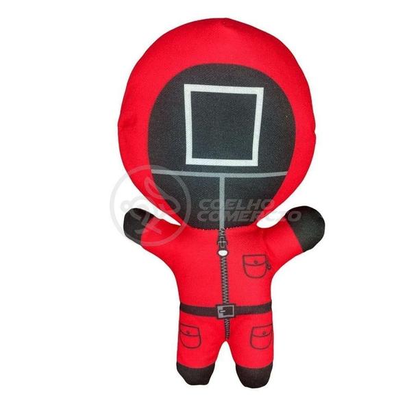 Imagem de Boneco De Pelucia Squid Game Round 6 Vermelho 26Cm