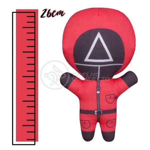 Imagem de Boneco De Pelucia Squid Game Round 6 Vermelho 26Cm Triangulo