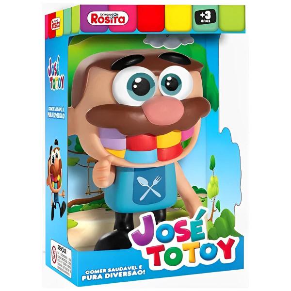 Imagem de Boneco De Vinil Articulado José Comilão Totoy Kids Youtuber Comer Saudável É Pura Diversão Presente