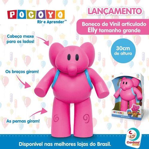 Imagem de Boneco de Vinil Elly 28 cm Pocoyo - Cardoso Toys