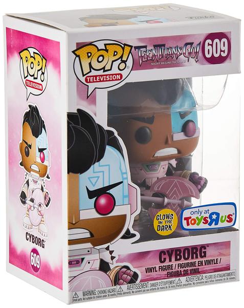 Imagem de Boneco de vinil Funko POP! TV Teen Titans Go! Cyborg com Glow Axe