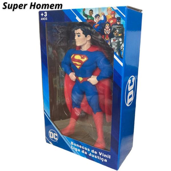 Imagem de Boneco de vinil liga da justiça super heróis dc comics 25cm