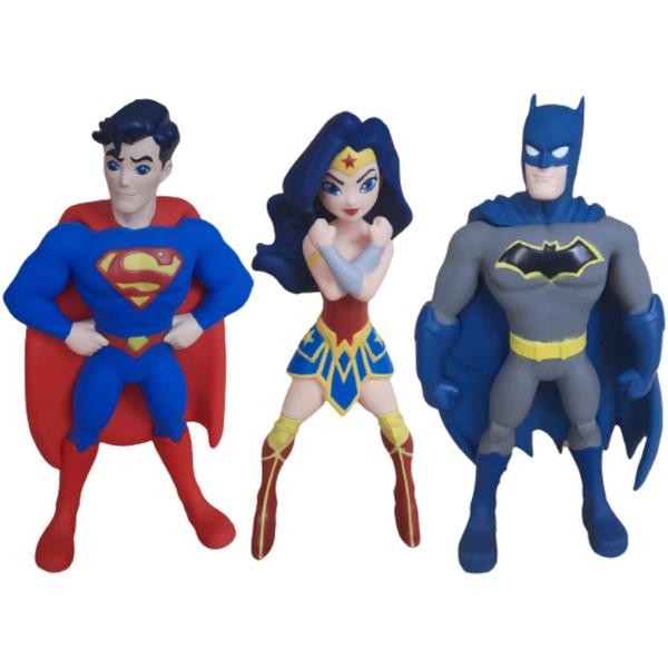 Imagem de Boneco de vinil liga da justiça super heróis dc comics 25cm